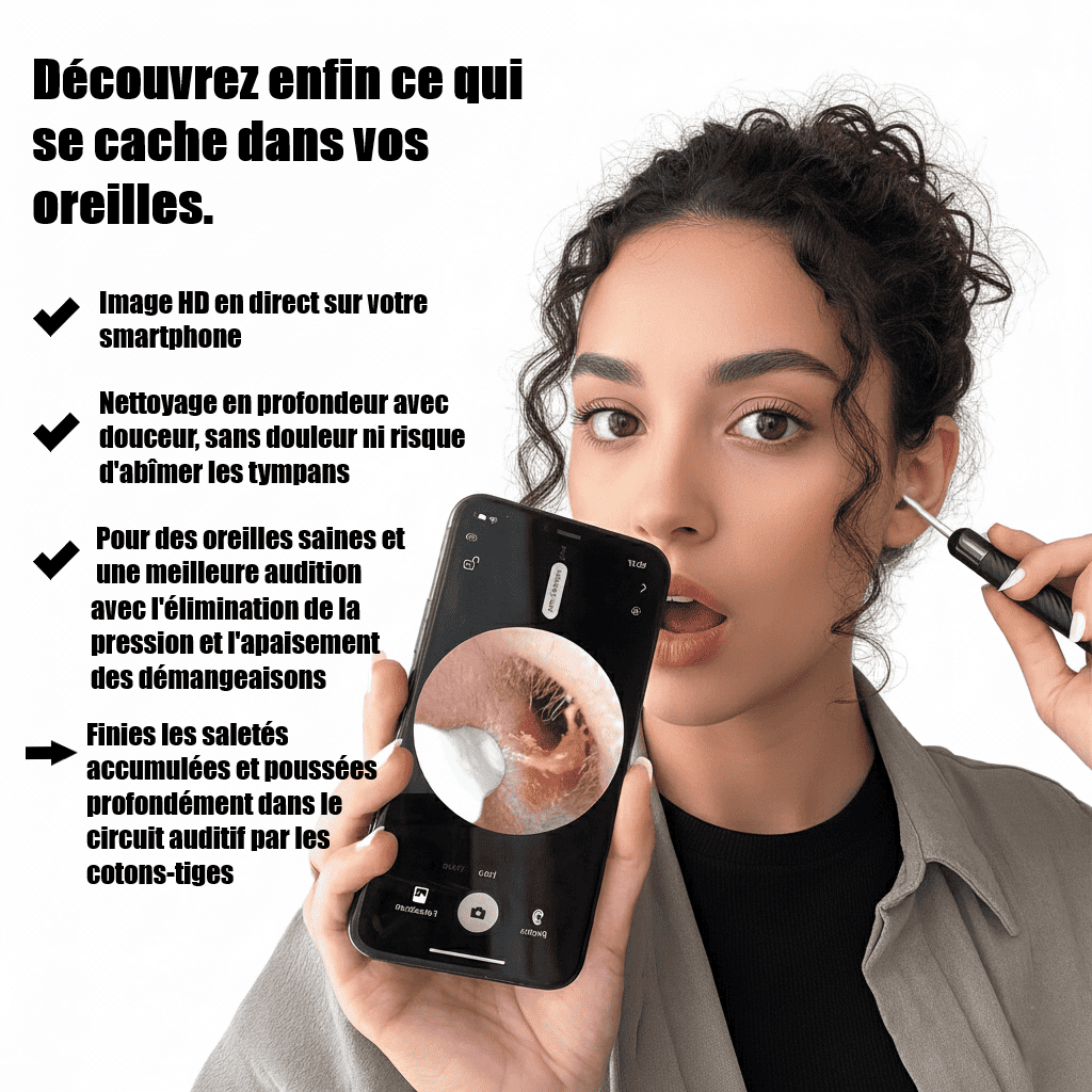 ORISCOPE - Nettoyeur d'Oreille Intelligent